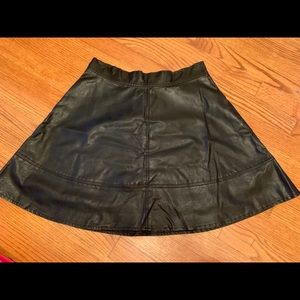 Leather (faux) Mini Skirt